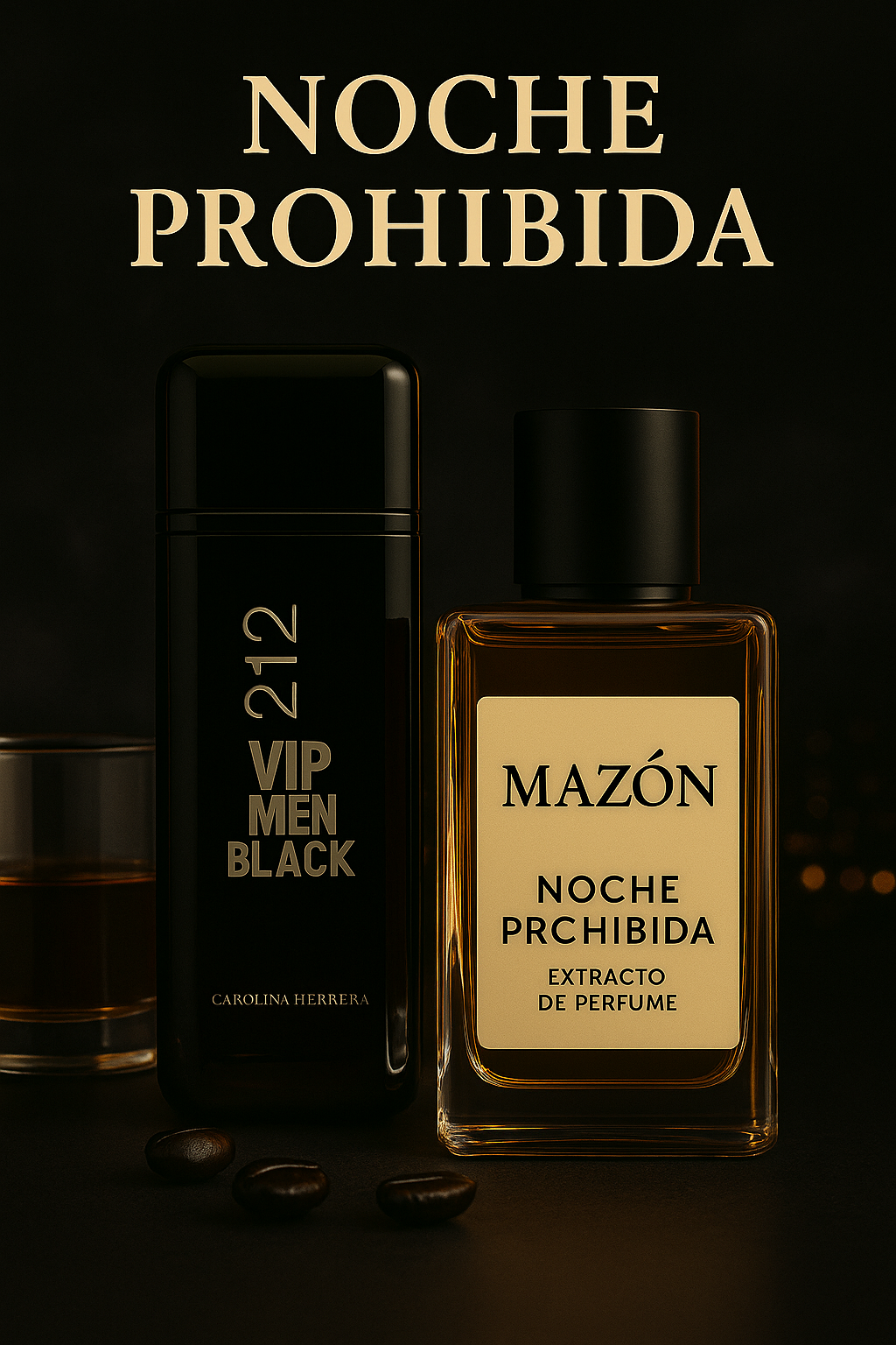 Noche Prohibida (Inspiración en 212 VIP Men Black - Carolina Herrera)