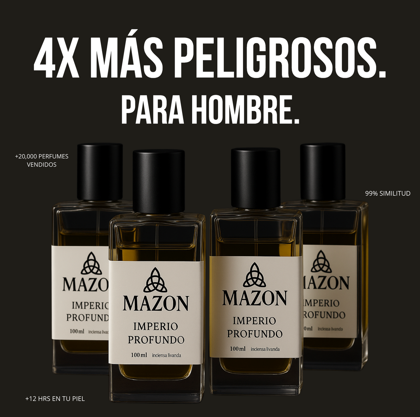 Pack 4 Más Peligrosos ❌🔥 (30 ml)