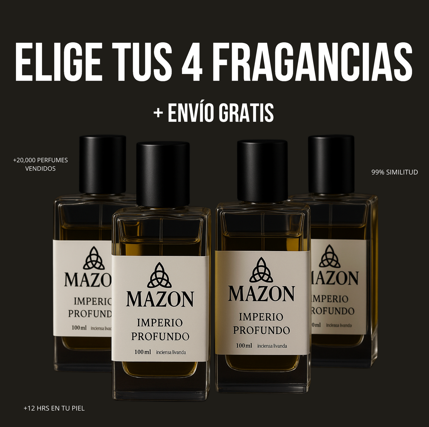 MEGA HOT Arma tu Set de 4 Fragancias (30ml)