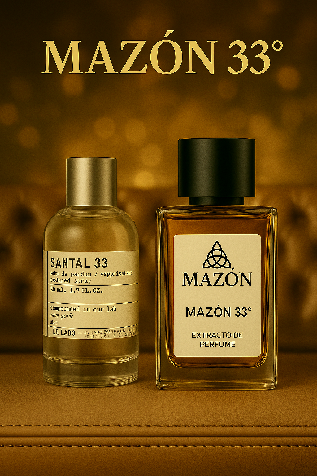 Mazón 33° (Inspiración en Santal 33 - Le Labo)